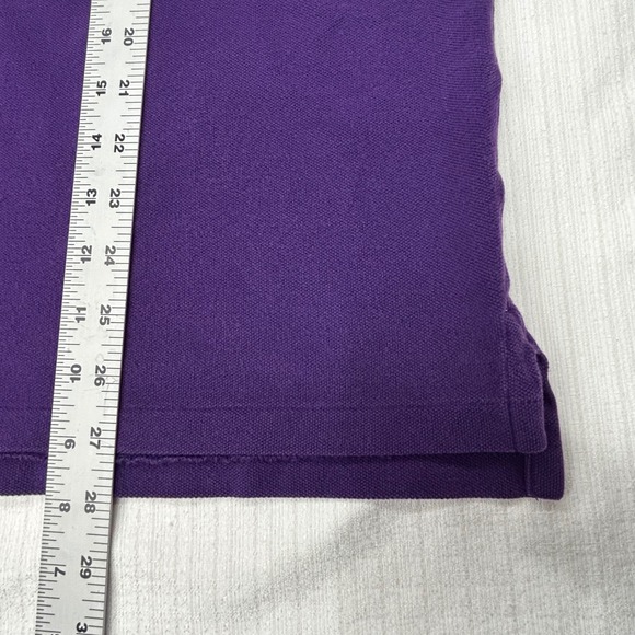 Polo Ralph Lauren Polo Shirt Mens XL Purple Slim Fit Short Sleeve Golf Preppy - Picture 8 of 8